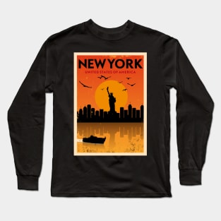 New York Retro Long Sleeve T-Shirt